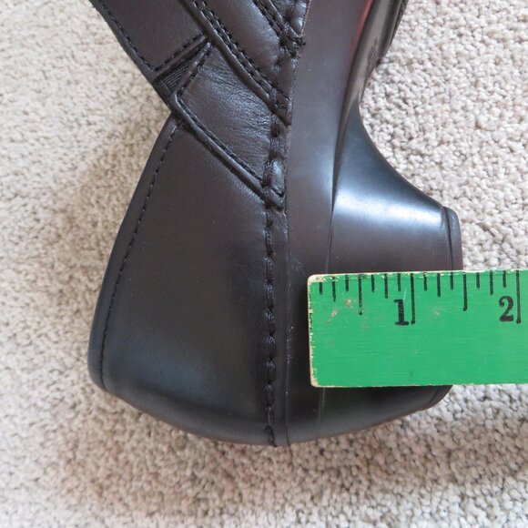 Dansko Womens Clogs/Shoes Size 7.5/8/38 Black Leather Button Detail #9815020200 - Picture 9 of 11